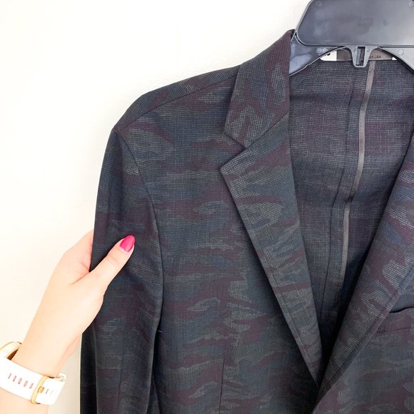 Amer H Tailor New York camo wool blazer 42 R - Picture 2 of 6
